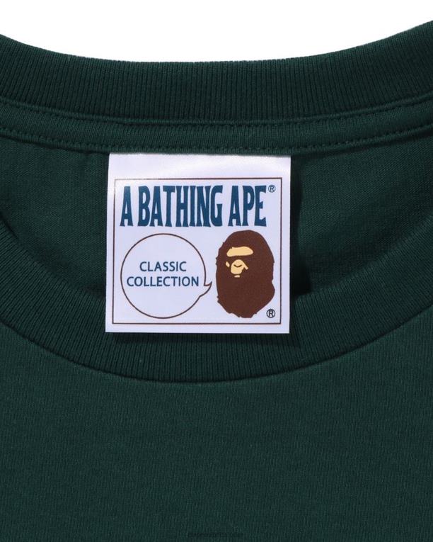 tee hombres A Bathing Ape 00RH166 ejercito verde