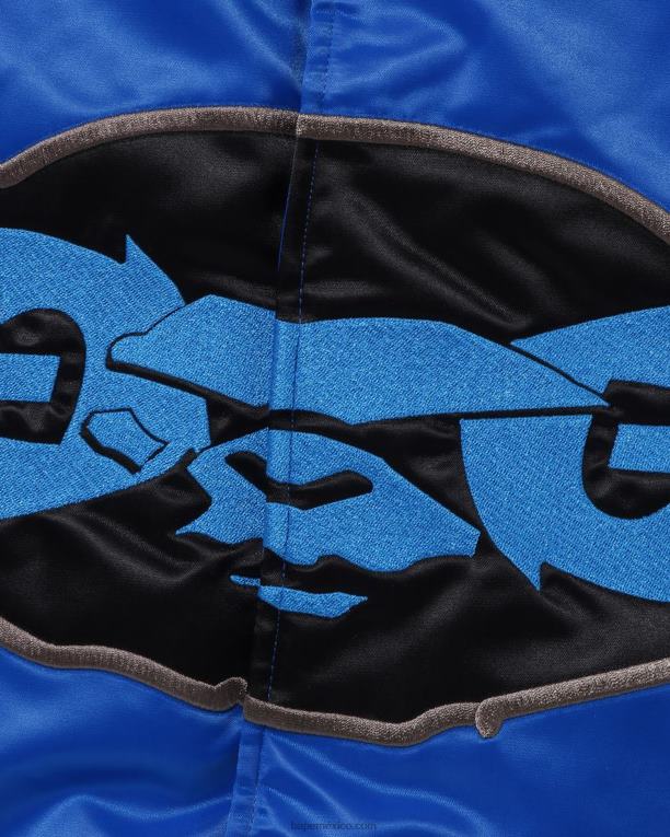 chamarra universitaria de nailon con ajuste holgado hombres A Bathing Ape 00RH350 azul