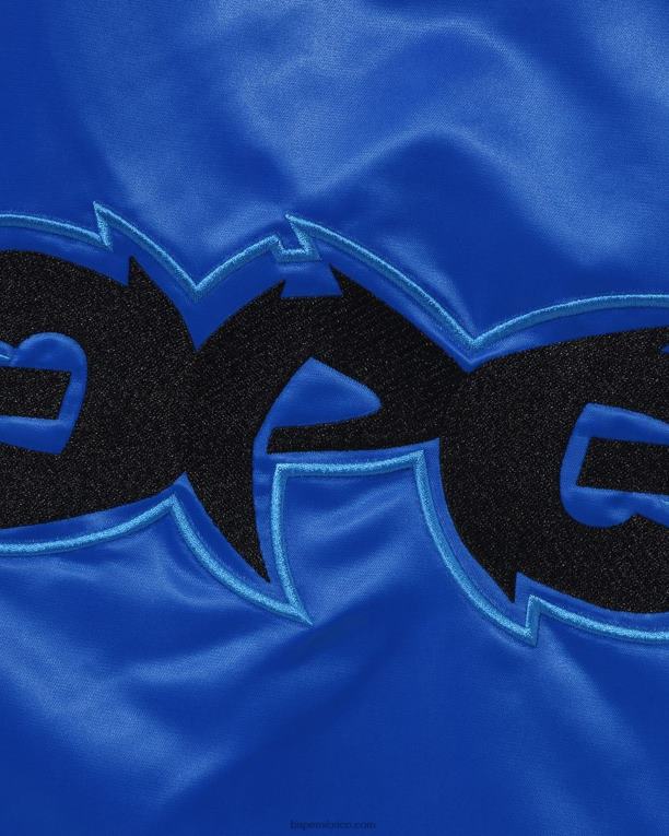 chamarra universitaria de nailon con ajuste holgado hombres A Bathing Ape 00RH350 azul