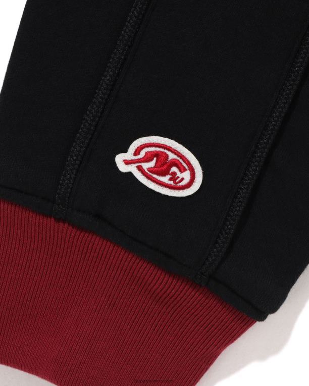 chaqueta universitaria de sudor hombres A Bathing Ape 00RH242 rojo brillante