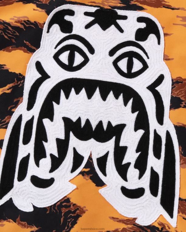tigre camo largo ma-1 hombres A Bathing Ape 00RH327 naranja