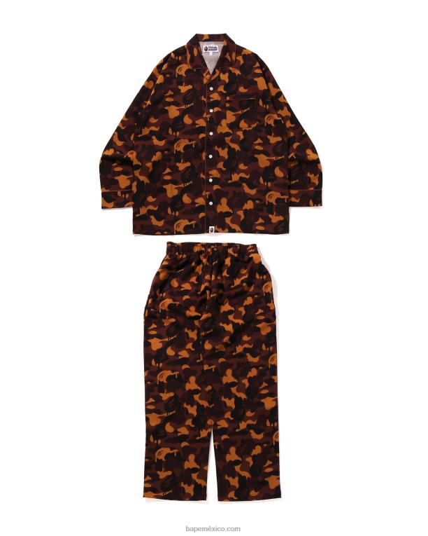 pijama de camuflaje de chocolate de san valentín hombres A Bathing Ape 00RH300 marrón