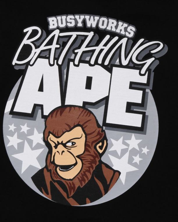 sudadera con capucha de ajuste holgado hombres A Bathing Ape 00RH284 negro