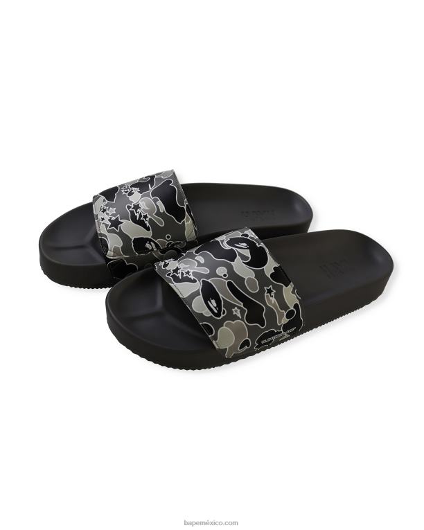 sandalias con diseño camuflado sta de x hayn hombres A Bathing Ape 00RH727 negro