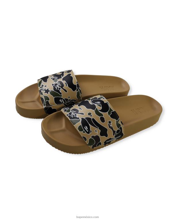 sandalias con diseño camuflado sta de x hayn hombres A Bathing Ape 00RH730 caqui