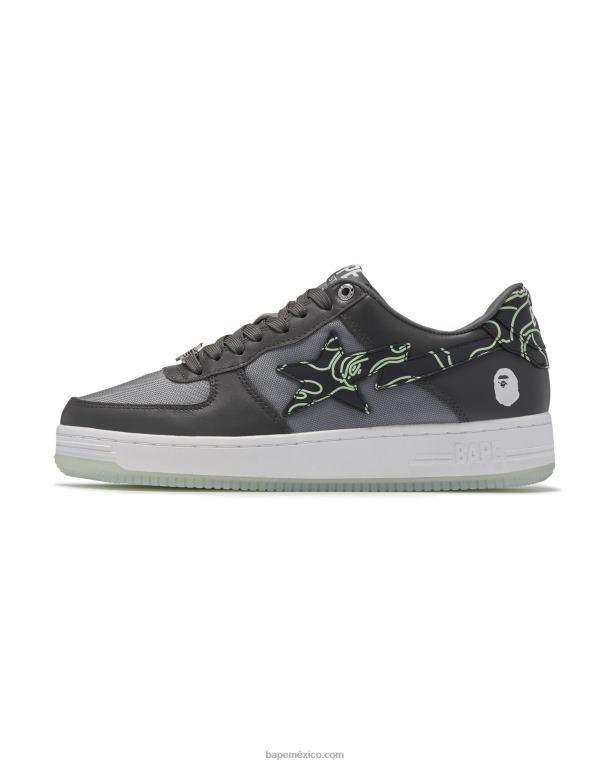 #1m2 hombres A Bathing Ape 00RH699 gris oscuro