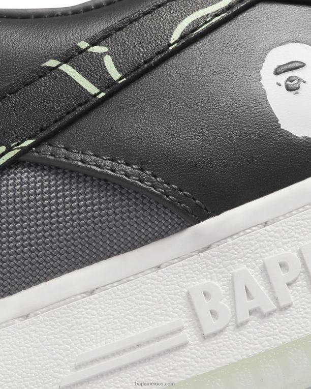 #1m2 hombres A Bathing Ape 00RH699 gris oscuro