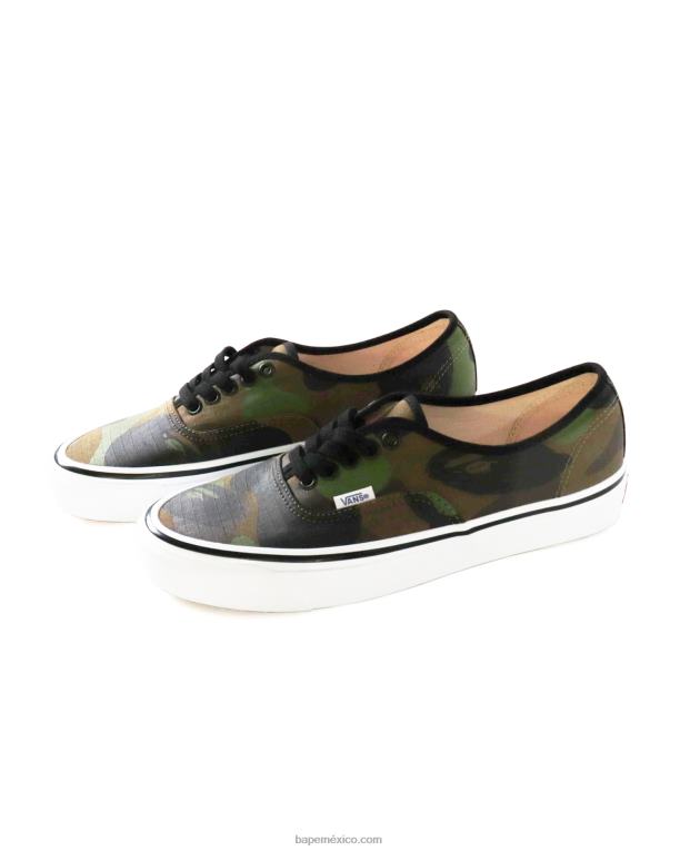 bape x vans 1st camuflaje auténtico hombres00RH725 ejercito verde