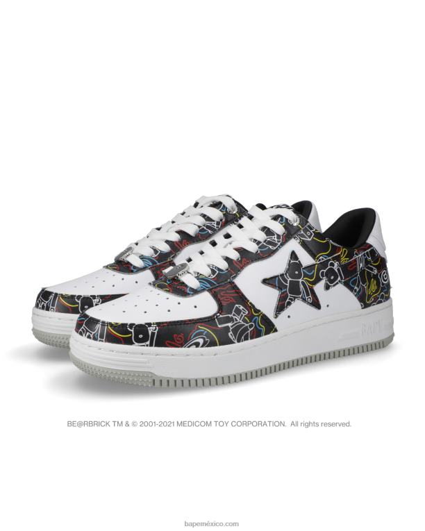 zapatillas bape sta x medicom toy be r camo m1 hombres00RH734 negro
