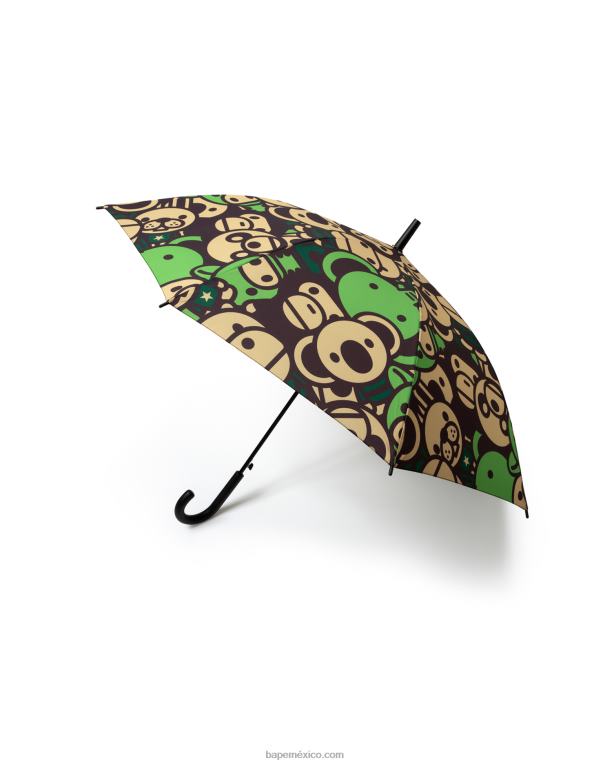 paraguas bebe milo mujer A Bathing Ape 00RH1078 ejercito verde