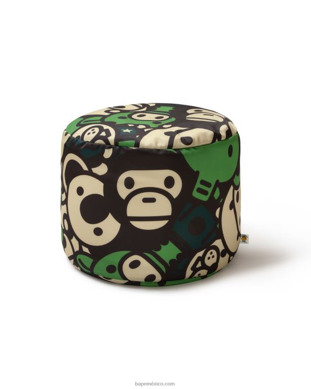 puf bebe milo mujer A Bathing Ape 00RH1136 ejercito verde