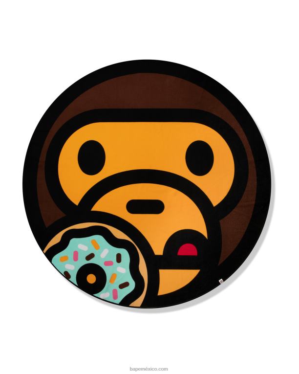 toalla de playa bebe milo mujer A Bathing Ape 00RH1094 marrón