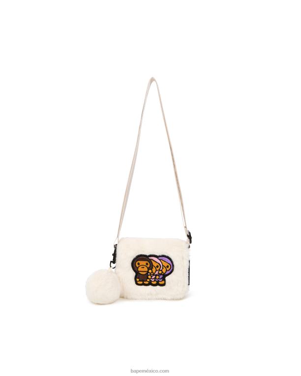 bandolera pequeña mujer A Bathing Ape 00RH1130 blanco