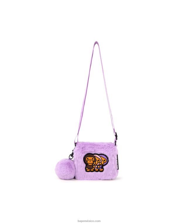 bandolera pequeña mujer A Bathing Ape 00RH1131 púrpura
