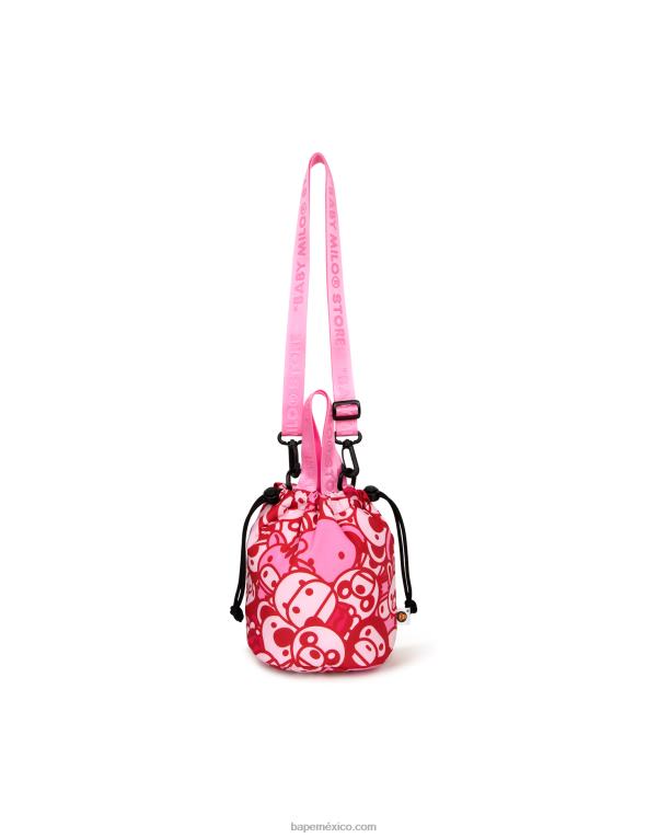 bolso farol bebe milo mujer A Bathing Ape 00RH1079 rosa