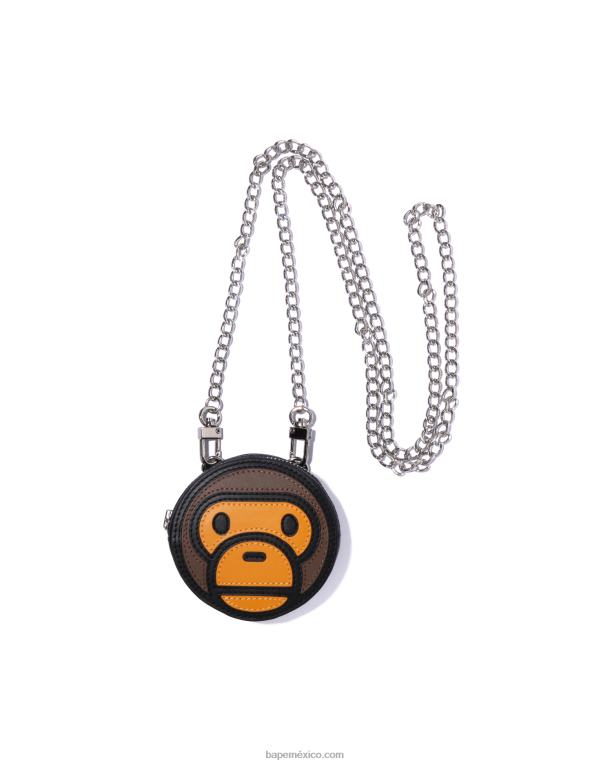 minibolso de hombro baby milo mujer A Bathing Ape 00RH1067 negro
