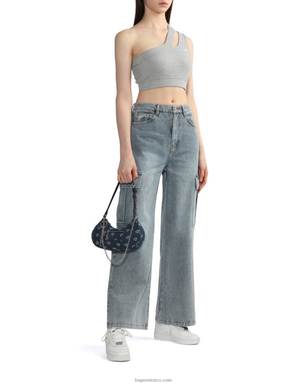 bolso de mezclilla estampado #2 mujer A Bathing Ape 00RH1083 mezclilla