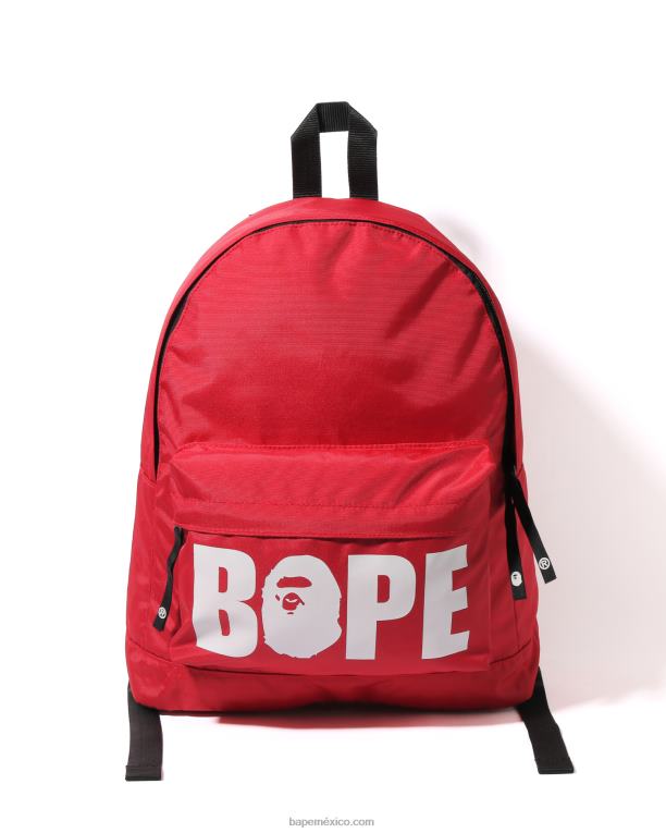 bolsa de feliz año nuevo mujer A Bathing Ape 00RH1264 rojo brillante
