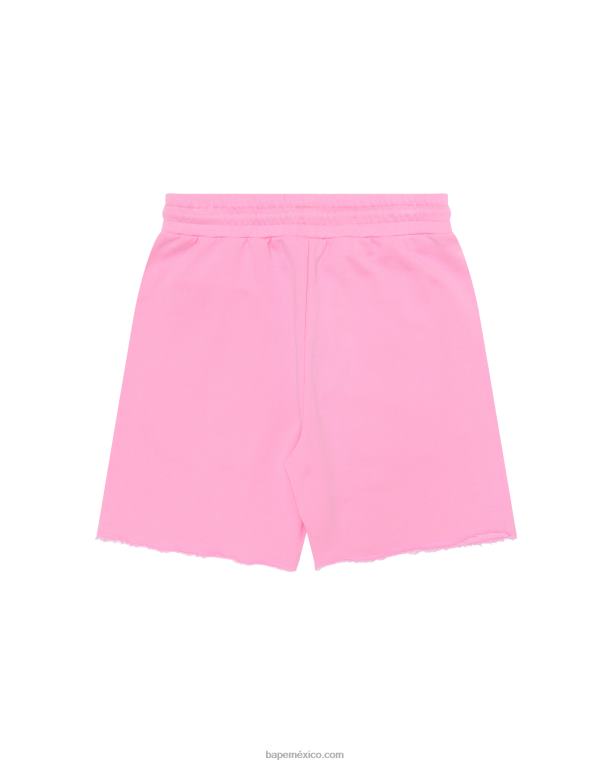 bermudas con logo mujer A Bathing Ape 00RH961 rosa