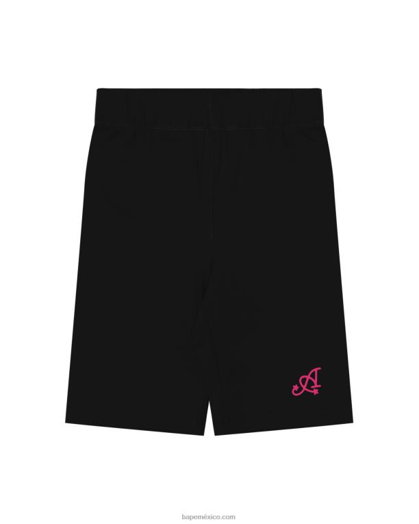 pantalones cortos ajustados mujer A Bathing Ape 00RH941 negro
