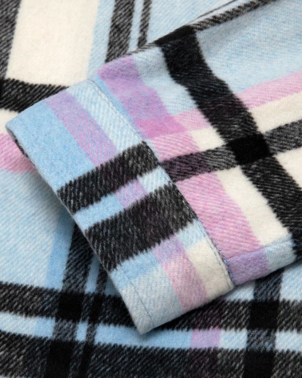 camisa a cuadros mujer A Bathing Ape 00RH1024 azul