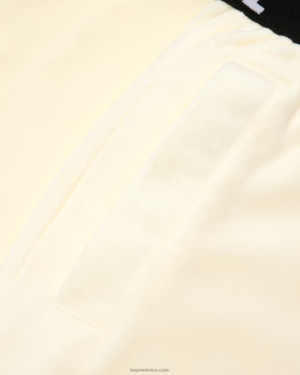 joggers de terciopelo mujer A Bathing Ape 00RH1041 blanco