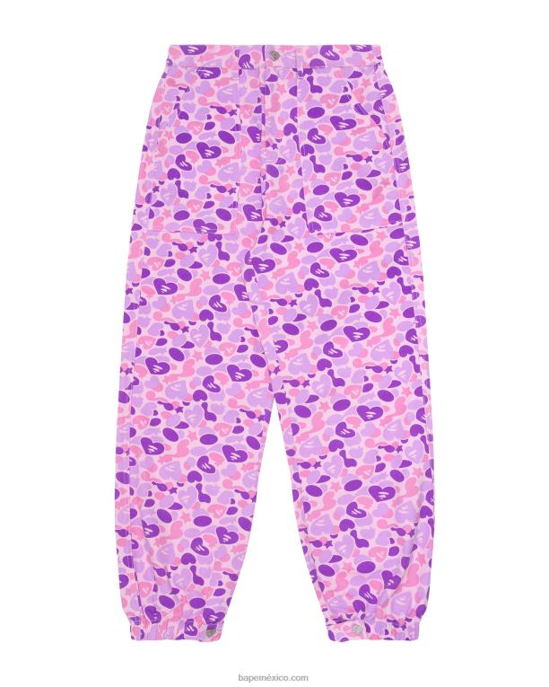 pantalones cargo estampados mujer A Bathing Ape 00RH950 Violeta