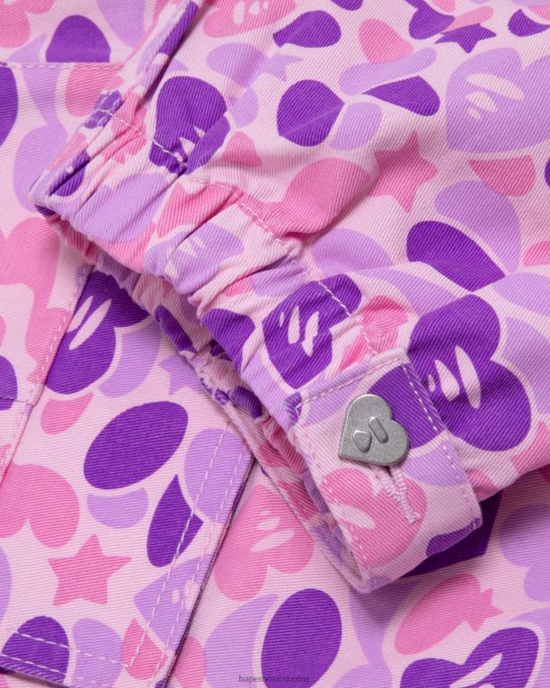 pantalones cargo estampados mujer A Bathing Ape 00RH950 Violeta