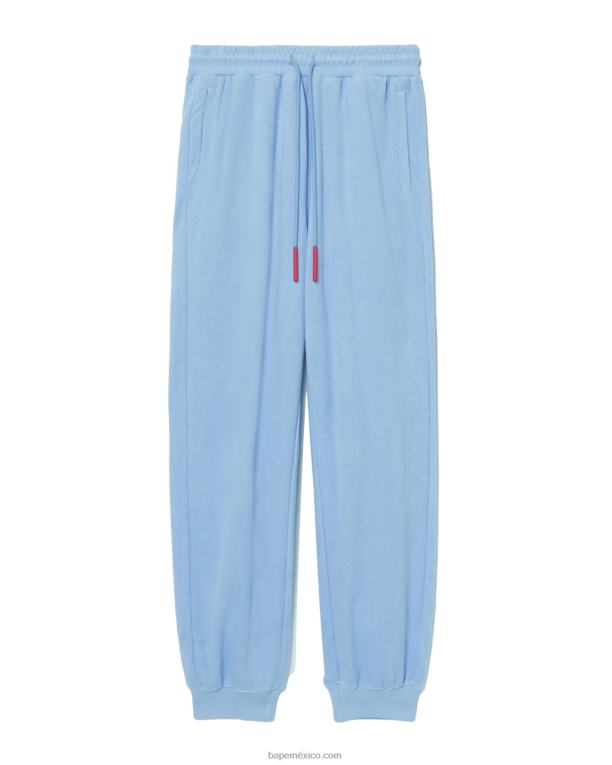 pantalones de chándal de toalla mujer A Bathing Ape 00RH841 azul
