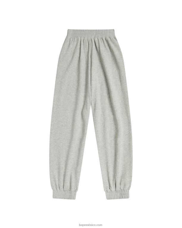 pantalones relajados mujer A Bathing Ape 00RH989 gris