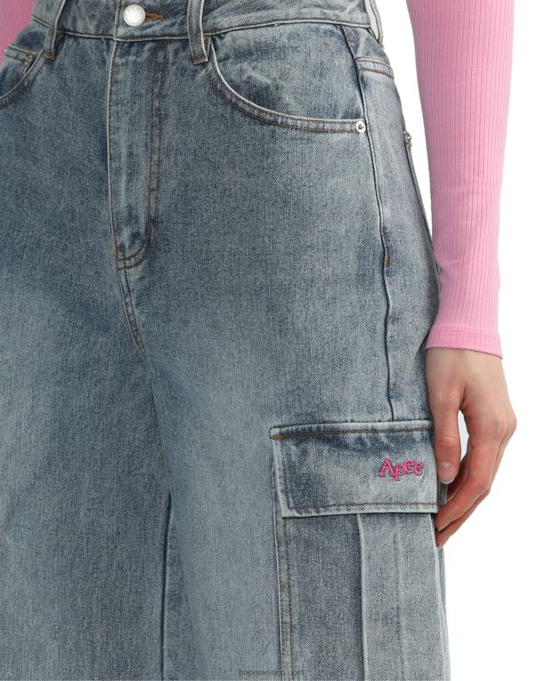 vaqueros cargo mujer A Bathing Ape 00RH817 mezclilla