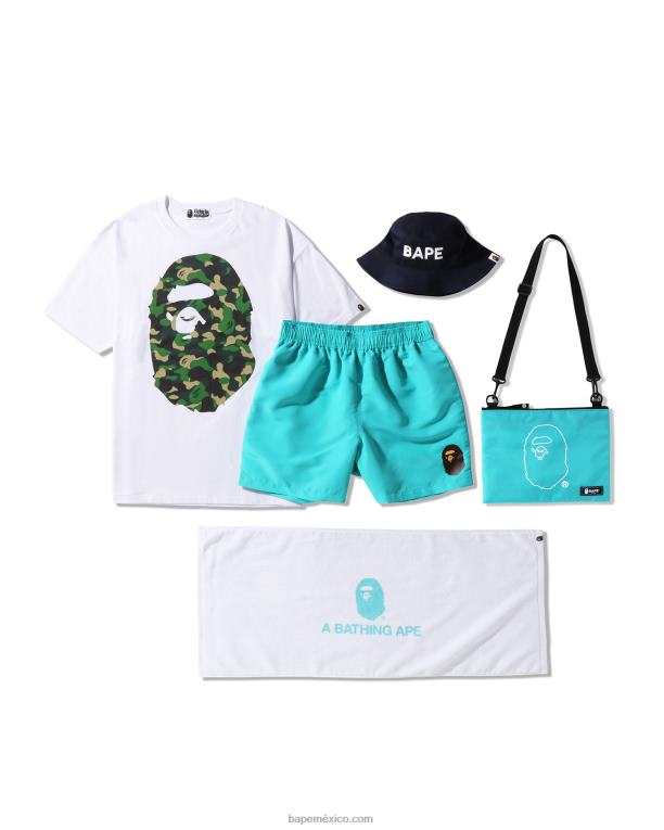 bolsa de verano vacaciones playa mujer A Bathing Ape 00RH1144 azul