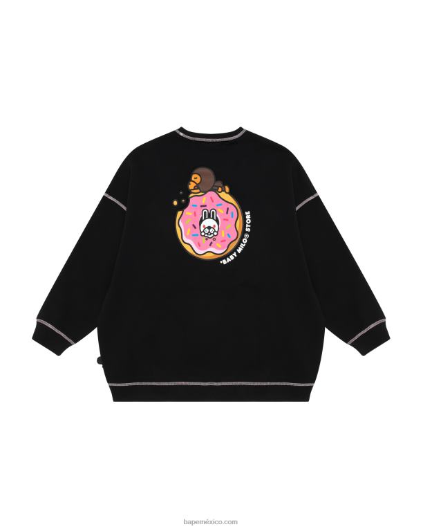 sudadera bebe milo mujer A Bathing Ape 00RH869 negro