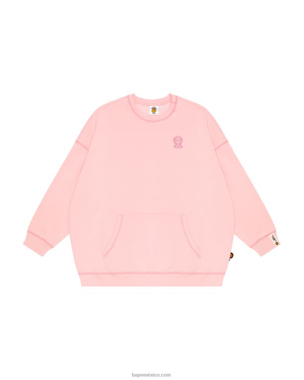sudadera bebe milo mujer A Bathing Ape 00RH870 rosa