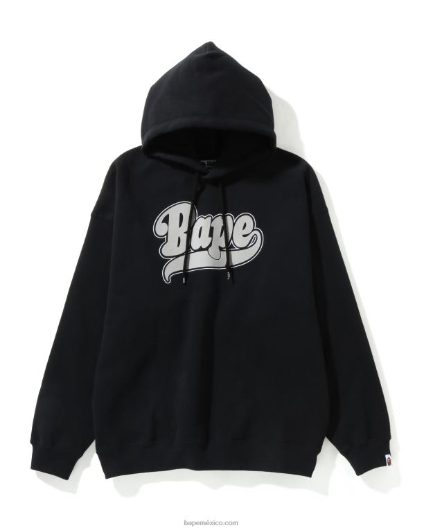 sudadera extragrande con capucha mujer A Bathing Ape 00RH978 negro