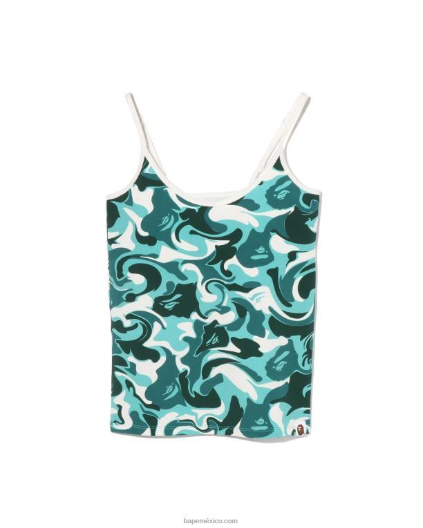 camisola de camuflaje de mármol mujer A Bathing Ape 00RH921 menta