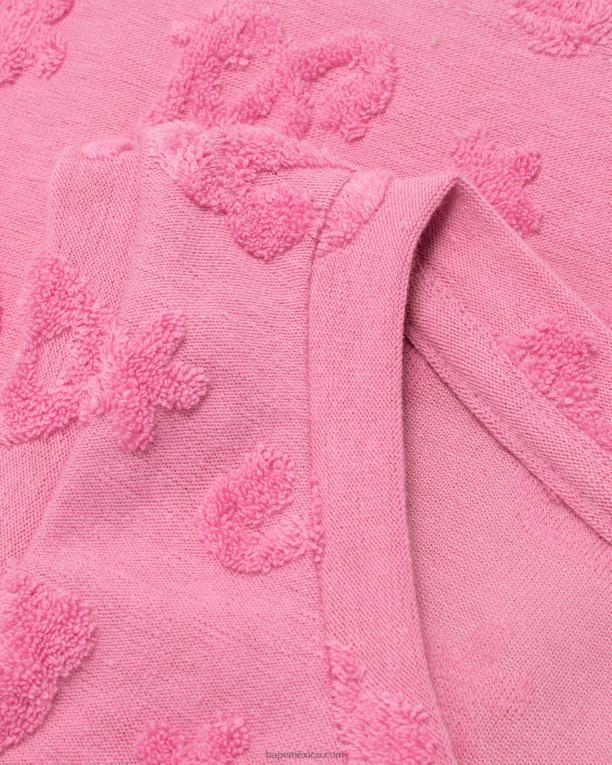 chaleco corto con motivo mujer A Bathing Ape 00RH932 rosa