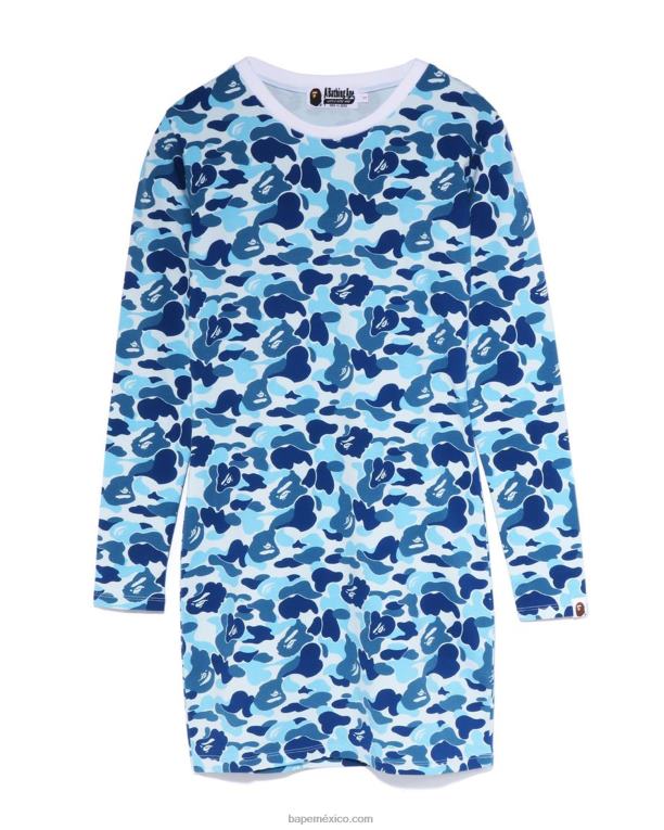 bodycon de camuflaje abc mujer A Bathing Ape 00RH862 azul