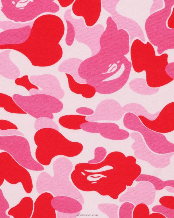 bodycon de camuflaje abc mujer A Bathing Ape 00RH863 rosa