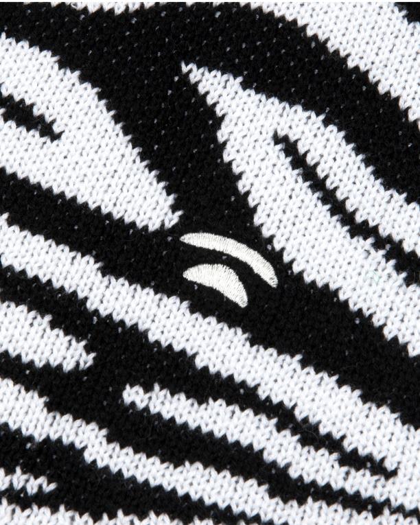 falda tejida con motivo de cebra mujer A Bathing Ape 00RH1038 negro