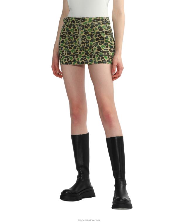 minifalda estampada mujer A Bathing Ape 00RH828 beige