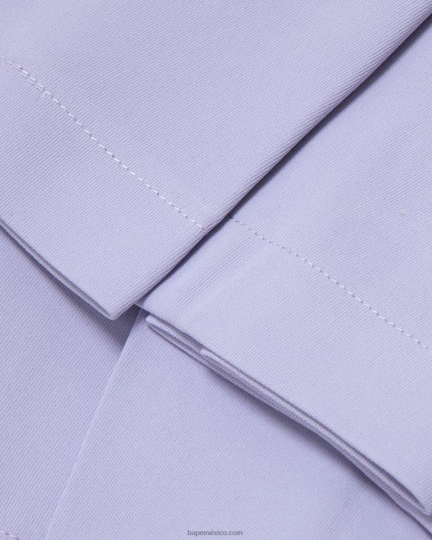 minifalda plisada mujer A Bathing Ape 00RH968 uva ahumada