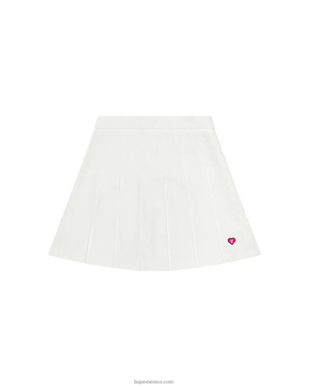 minifalda plisada mujer A Bathing Ape 00RH969 pared blanca