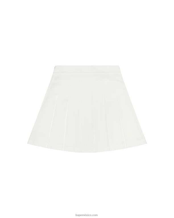 minifalda plisada mujer A Bathing Ape 00RH969 pared blanca