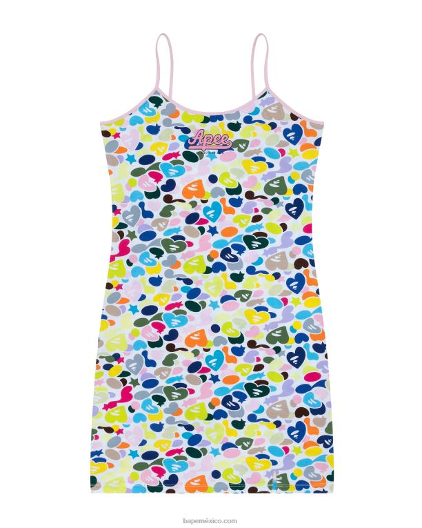 vestido con estampado del logo mujer A Bathing Ape 00RH959 caso