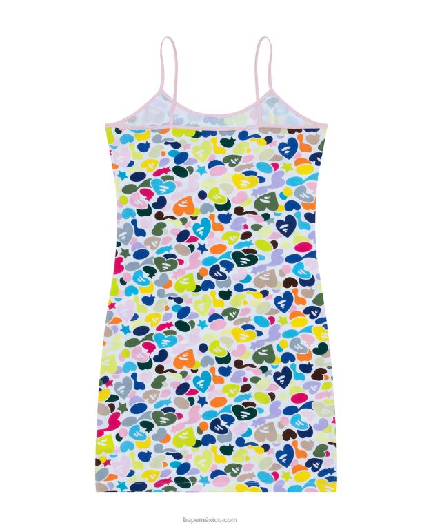 vestido con estampado del logo mujer A Bathing Ape 00RH959 caso