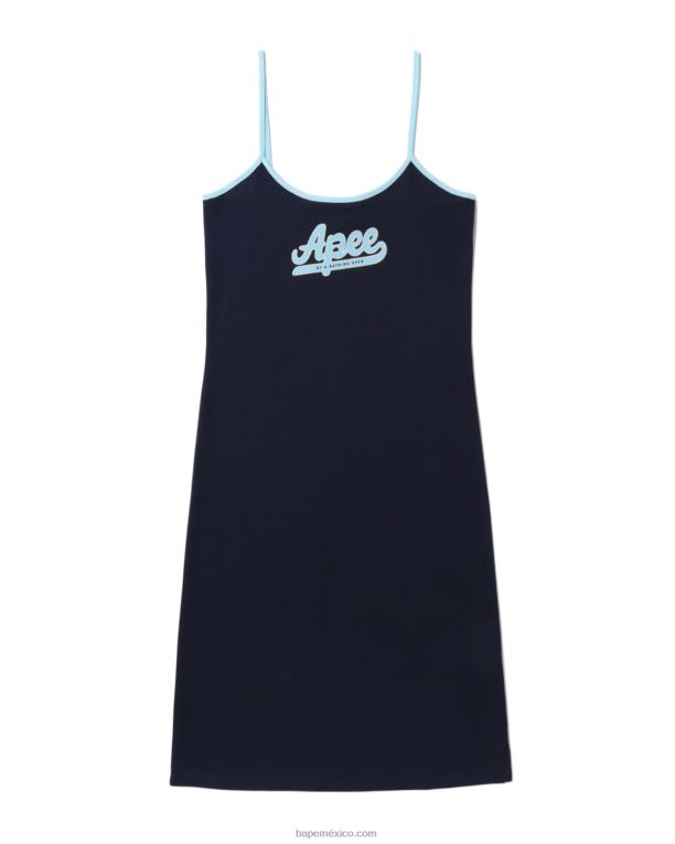 vestido gráfico mujer A Bathing Ape 00RH802 Azul marino