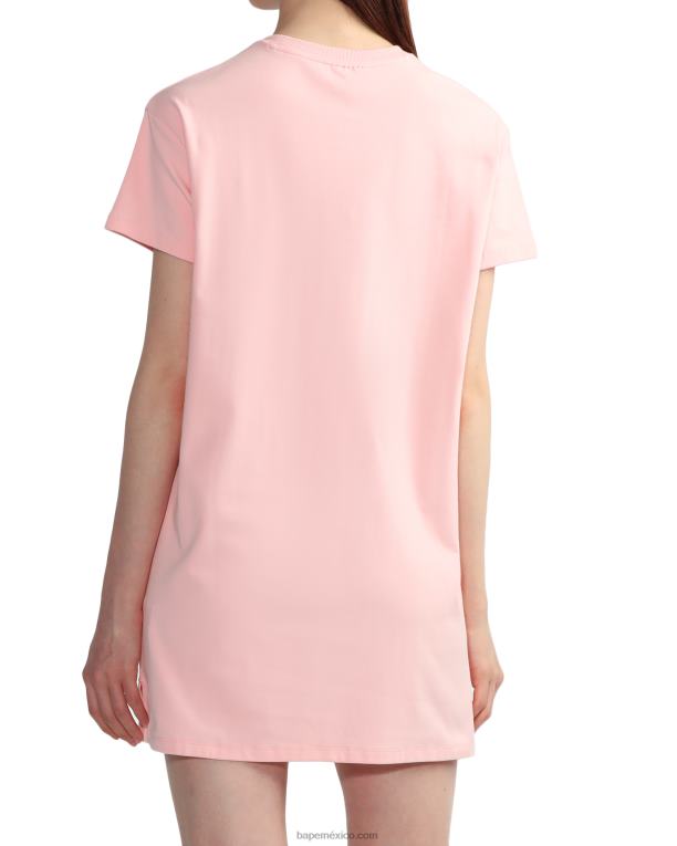 vestido gráfico mujer A Bathing Ape 00RH816 rosa