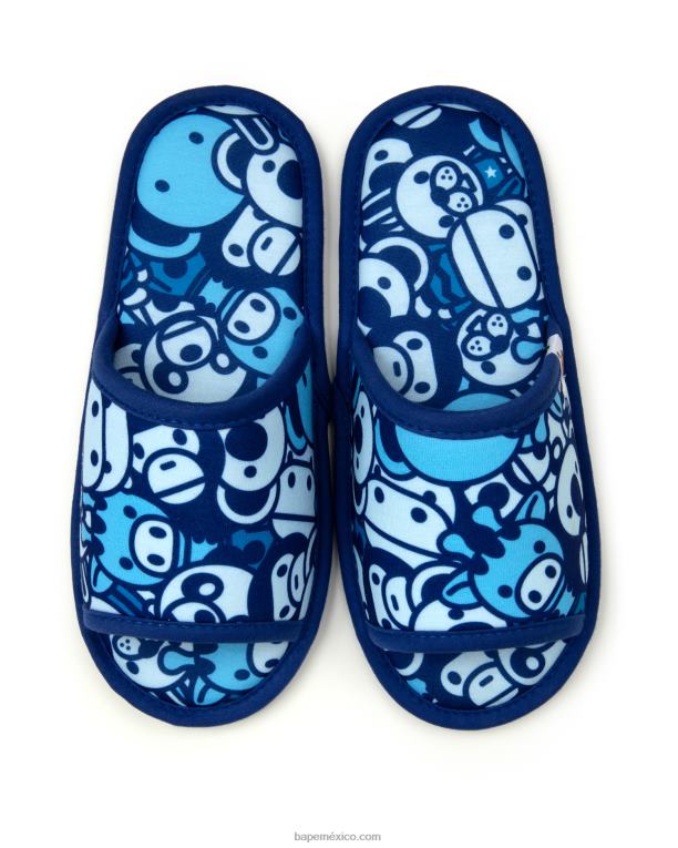 pantuflas bebe milo mujer A Bathing Ape 00RH1218 azul