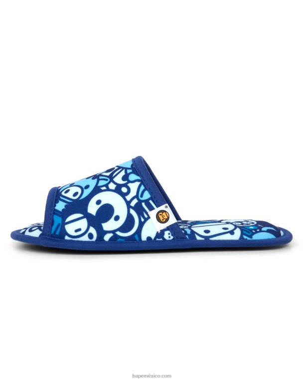 pantuflas bebe milo mujer A Bathing Ape 00RH1218 azul